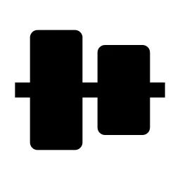 Align Item Vertical Center Fill Icon