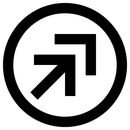 Double Arrow Up Right Circle Icon