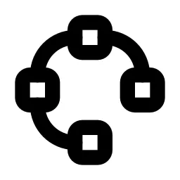 Vector Bezier Arc Line Icon
