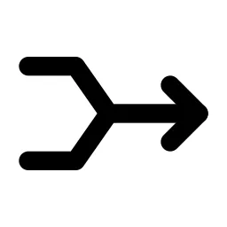 Arrows Join Line Icon
