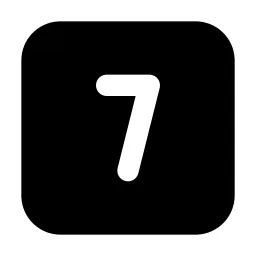 Square Number 7 Icon