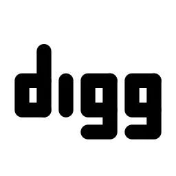 Brand Digg Line Icon