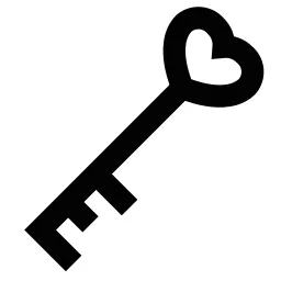 Heart Key Icon