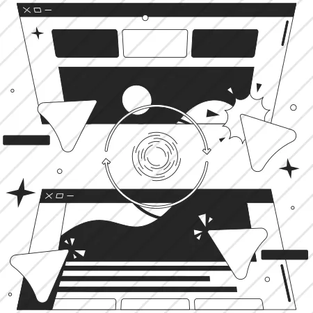 Abstract Team Collaboration UI