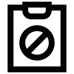 Block Clipboard Icon
