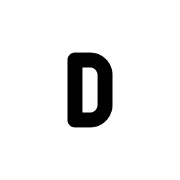 Letter D Small Line Icon