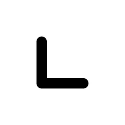 Chevron Down Left Line Icon