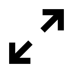 Expand Diagonal Line Icon