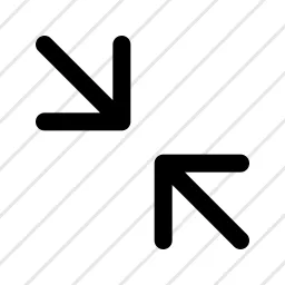 Minimize 315 Arrow Shrink Icon