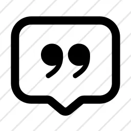 Bubble Quotes Icon