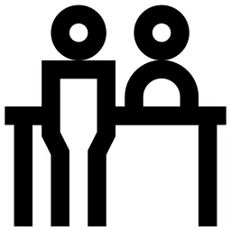 Front Desk Table Meeting Icon