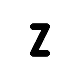 Letter Z Small Line Icon