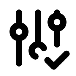 Adjustments Check Line Icon