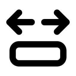 Arrow Autofit Content Line Icon