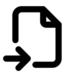 File Import Line Icon