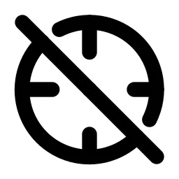 Viewfinder Off Line Icon