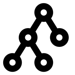 Binary Tree Line Icon