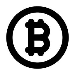 Coin Bitcoin Line Icon
