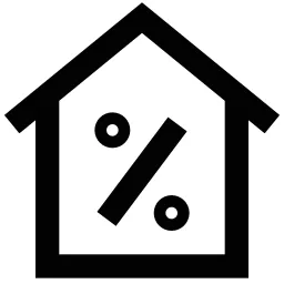 Percent House Icon
