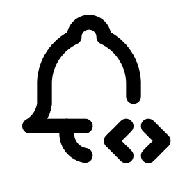 Bell Code Line Icon