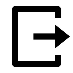 Logout Box R Line Icon