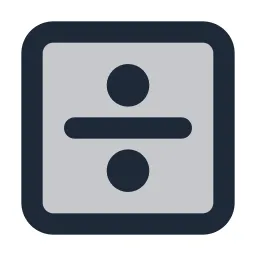 Divide Box Duotone Icon