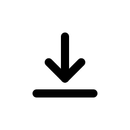 Arrow Down To Line Duo Icon