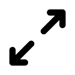Arrows Diagonal Line Icon
