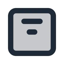 Align Center Top Box Duotone Icon