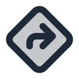 Directions Duotone Icon