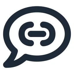 Chat 2 Link Line Icon