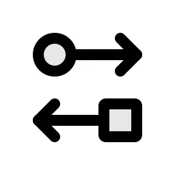Connected Arrow Duo Icon