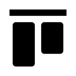 Align Item Top Fill Icon
