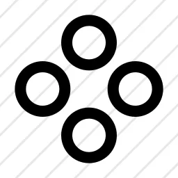 Gamepad Controls Round Joystick Icon