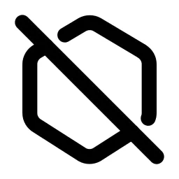 Hexagon Off Line Icon
