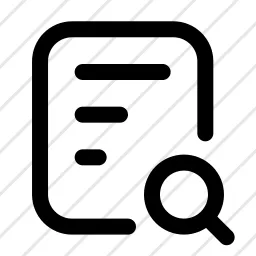 Page Search Lines Icon