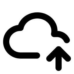 Cloud Up Line Icon
