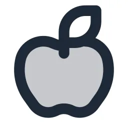 Apple 2 Duotone Icon