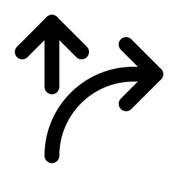 Arrow Ramp Right Line Icon
