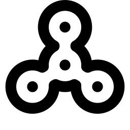 Fidget Spinner Line Icon