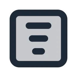 Layout Center Text Duotone Icon