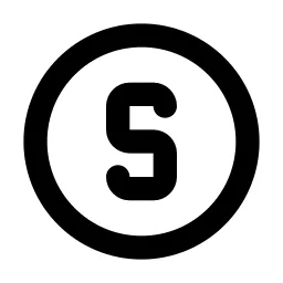 Circle Letter S Line Icon