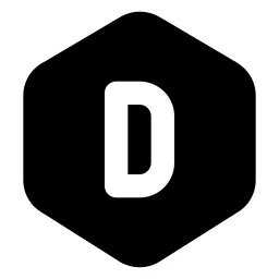 Hexagon Letter D Icon