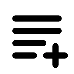 Text Plus Line Icon