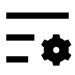 List Settings Fill Icon