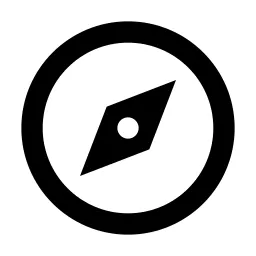 Compass 3 Line Icon