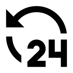 24 Hours Fill Icon