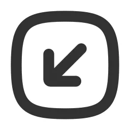Arrow Down Left Square Icon