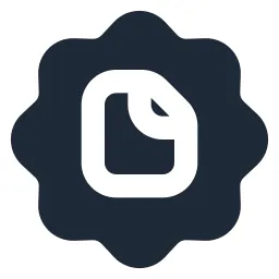 File Badge Solid Icon