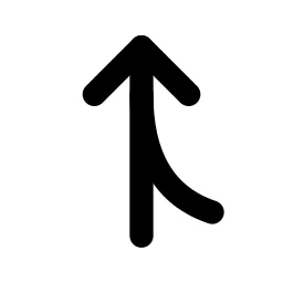 Arrow Merge Right Line Icon